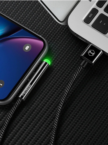 Imagem 5 de 9 de Cabo Usb Lightning Mcdodo 90 Graus 1.2m Homologado Apple