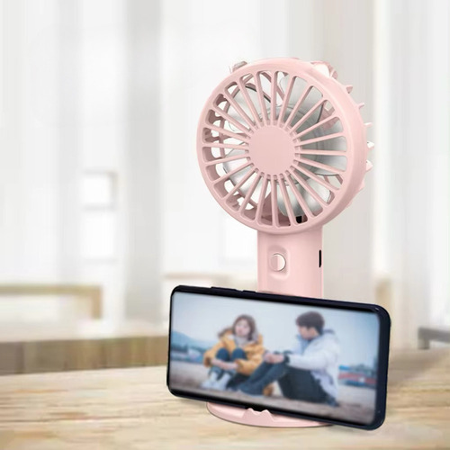 / Mini Ventilador Portatil De Larga Duracion Mano Y Base