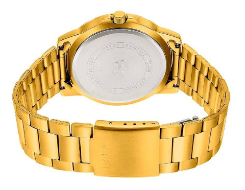 Reloj Hombre Casio Mtp-vd300g-1e Dorado Análogo / Color Del Fondo Negro