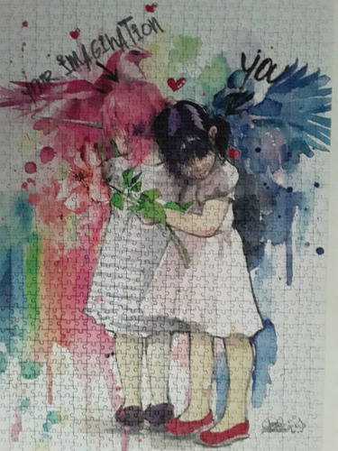 Imagen 2 de 2 de Rompecabezas Heye 1000 Imagination Lora Zombie Free Colours