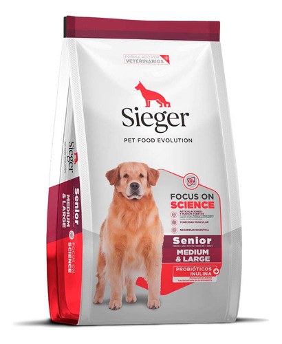 Alimento Sieger Senior 7+ Perro Adulto X 15 Kg