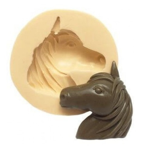 Molde De Silicone Cavalo Rosto Unicornio Para Decorar