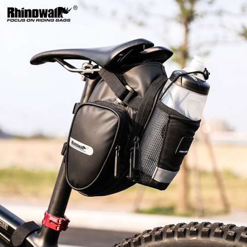Imagen 10 de 10 de Bolsa Sillín Impermeable Bolsa Trasera Bicicleta Asiento