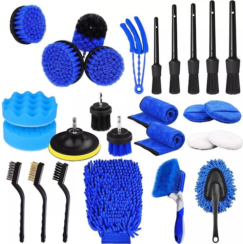 Kit Detailing Completo Interior Y Exterior 26 Pcs Autolavado