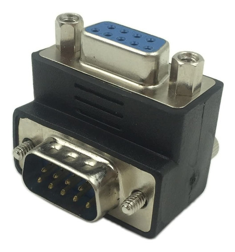 Adaptador Serial Db9 Macho A Db9 Hembra Codo 90° 1080p