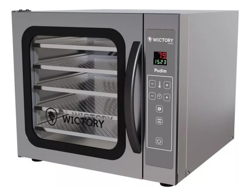 Forno de bancada elétrico Wictory WCV-535 PP 60L prateado 220V