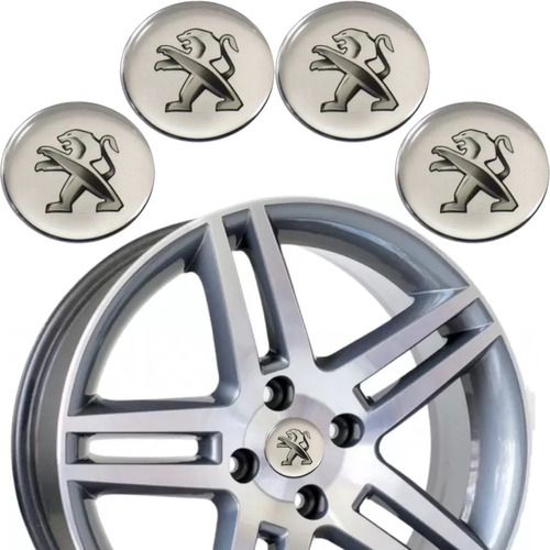 Adesivos Emblema Resinado Roda Peugeot 48mm Cl1