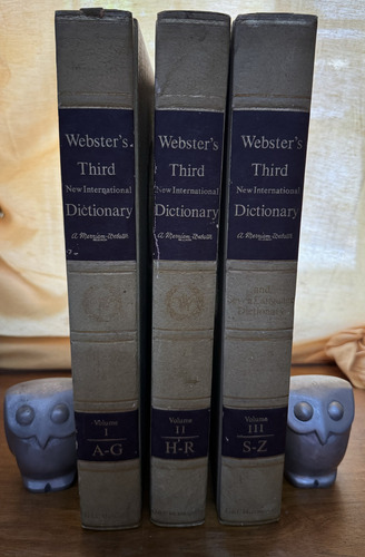 Websters Third New International Dictionary Merriam Webster (Usado)
