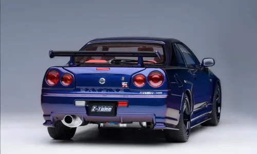Nissan Skyline Gt-r R34 Z-tune Midnight Purple Autoart 1/18