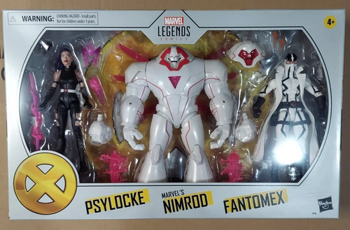 Marvel Legends 3-pack X-force Sellado Psylocke Nimrod Fantom