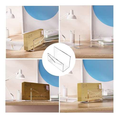 Mail Holder Mail Organizer Countertop Acrylic Mail Sorter Fo