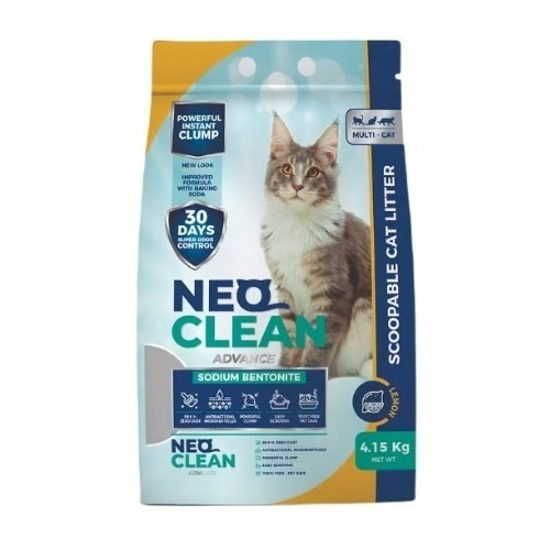 Arena Para Gatos Neoclean Limon 4 Kg 