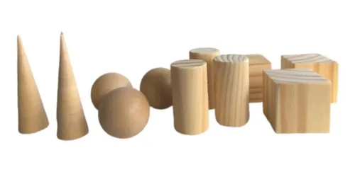 Cono, Esfera, Cilindro,cubo En Madera Para Decorar O Pintar