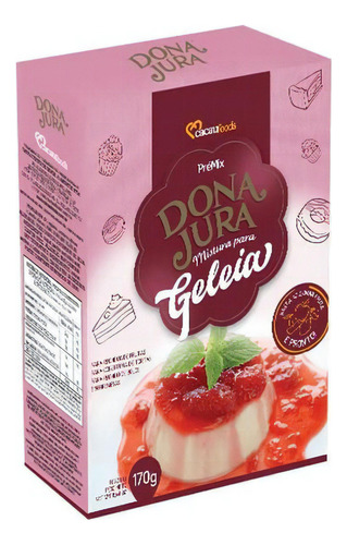 Mistura Pré Mix Dona Jura Para Geleia 170g Cacau Foods