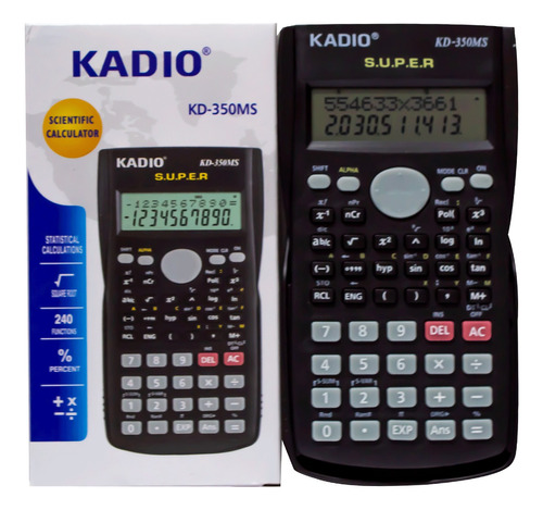 Calculadora Científica Kd-350 Pantalla De 2 Líneas