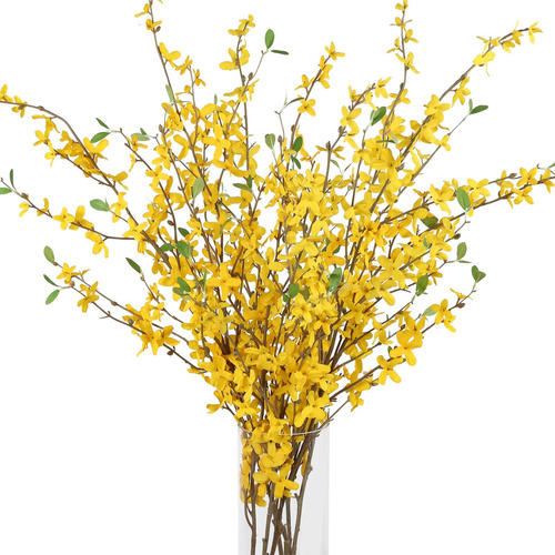 Ailanda 40.6flores Artificiales Ramas De Forsythia Falsas De