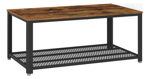 Mesa De Centro Rectangular Premium Estilo Industrial