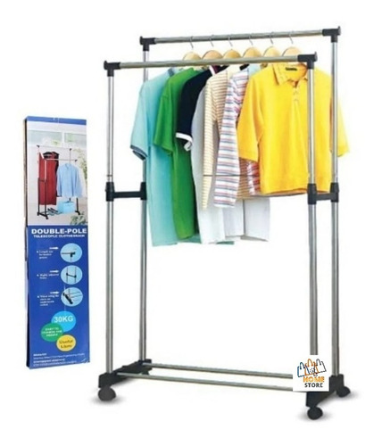 Tendedero De Ropa Doble Tendedero Metalico Organizador 