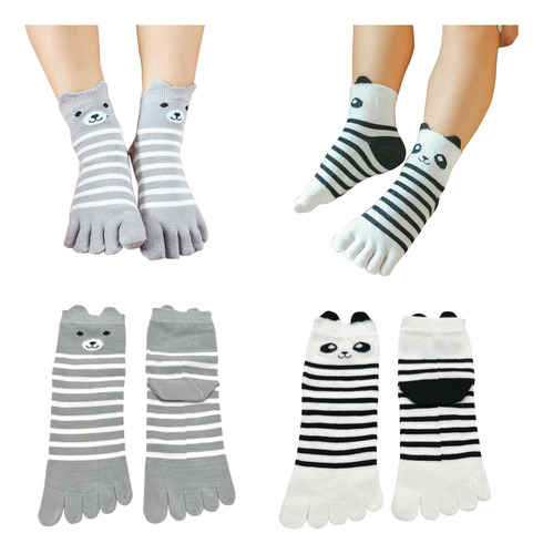 Calcetines Elásticos De Algodón Para Niños 2 Pares 3 A 12 Añ