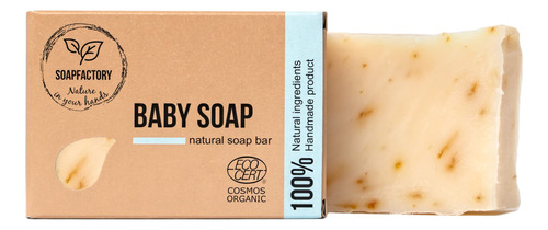 Soap Factory - Jabón Orgánico Para Bebés Con Caléndula,.