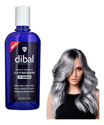 Matizador Silver Para Cabello De Dibal 250 Ml