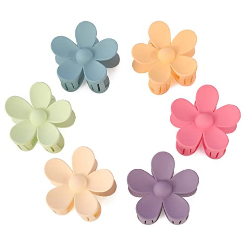 12 Pcs Corta De Pelo Clips De Pelo De Flores Para Las 2n544