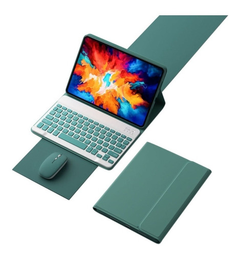 Funda Con Teclado+ratón Para Lenovo Tab M10 Fhd Plus 10.3in