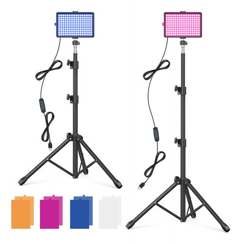 Kit 2 Luces Led Paneles Fotografia Profesional Iluminación 