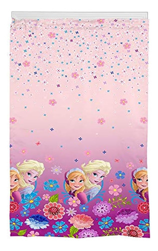 Cortina Para Ventana Infantil Diseno Frozen Elsa Disney O