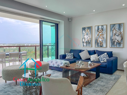 Cad La Isla Emerald I8. Amplio Departamento En Condominio De Playa Con Terraza Y Vista A Las Áreas Comunes