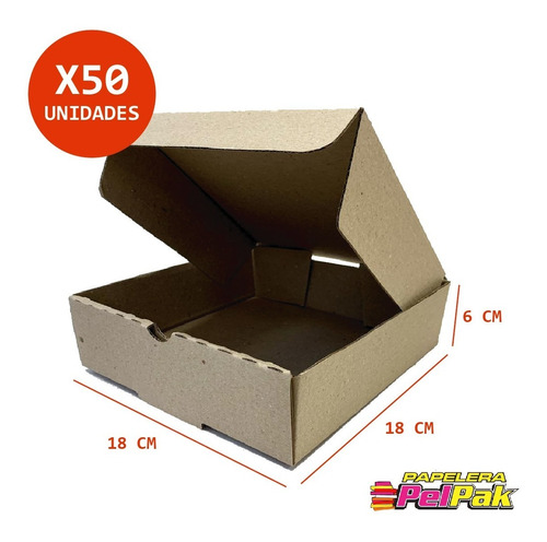 Caja Para Empanadas 6u 1/2 Docena  Hamburguesa X 50 Unid.