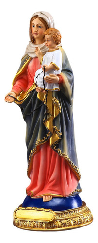 Virgen María Niño Jesús Estatua Resina Estatuilla