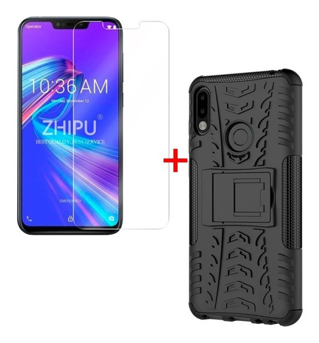 Funda Antigolpe + Vidrio Templado Asus Zenfone Max M2 Pro