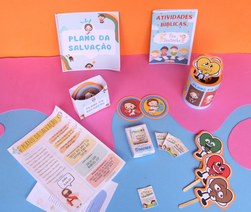 Kit De Recursos Visuais Bíblicos - Plano Da Salvação