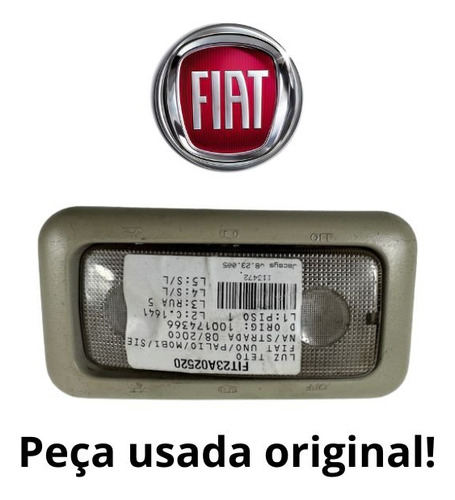 Luz Cortesia Teto Fiat Uno 2008/2020