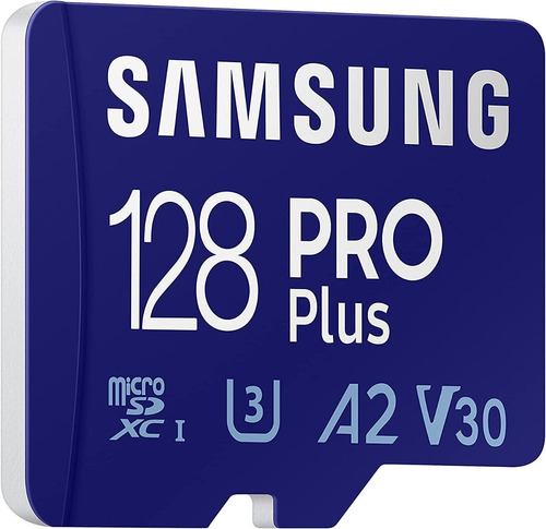 Samsung Pro Plus 128gb 4k U3 A2 V30 160mb/s + Lector Usb