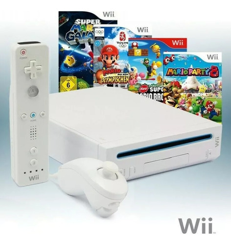 Consola Nintendo Wii Programada Con Control Wiimote+nunchuck