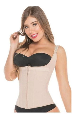 Faja Chaleco Moldeador Con Tiras Beige Fajas Salome