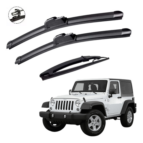 Juego De 3 Limpiaparabrisas Brx Jeep Wrangler 1999