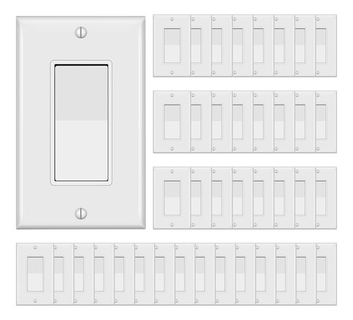 Interruptor Decorativo Con Placa De Pared, Interruptor De Lu