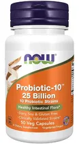 Comprar Probiótico-10 25 Mil Millones Now 50 Capsulas Vegetales