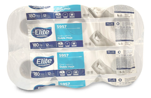Elite Papel Higiénico Bobina 180m 12 Rollos Ab55335957