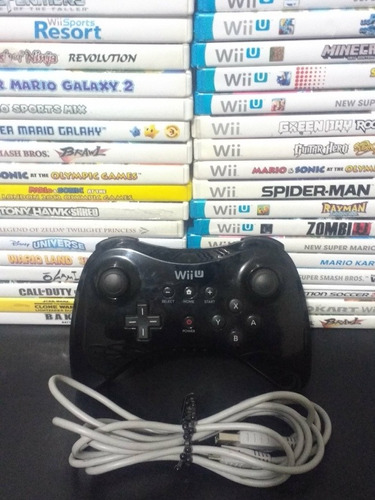 Joystick Mando Pro Controller Wiiu Con Cable Original Wii U 