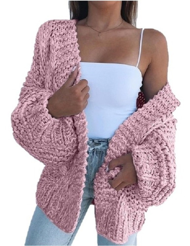 Cárdigan Suéter Suelto Mujer Tendencia De Moda Simple