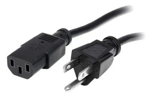 Cable De Poder Nema C13 A 5-15p Polarizado Cpu Monitor 1.2mt Color Negro