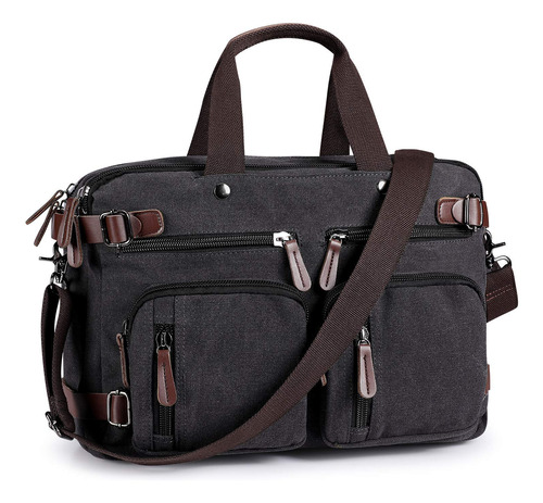 Vintage 3-way Convertible Messenger Bolso Hombro Mochila