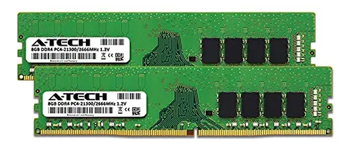A-tech 16 Gb (2 X 8 Gb) Ddr4 2666 Mhz Udimm Pc4-21300 (pc4-2