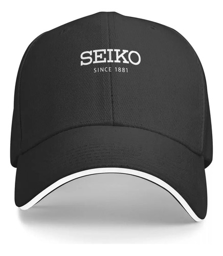 Gorra De Béisbol Ajustable Con El Logotipo De Seiko Impreso