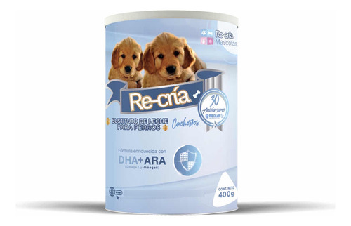 Re Cria Sustituto De Leche Cachorros 2 Pz De 400 G