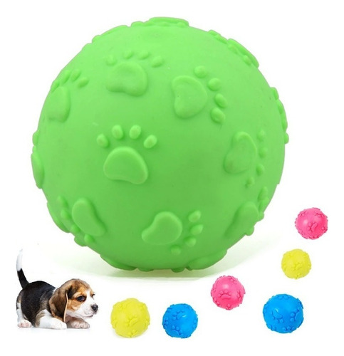 Microjuguete tipo pelota para perros, caniche, Shitzu Spitz, color verde